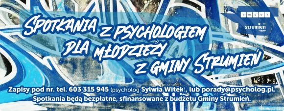 Spotkania z psychologiem dla młodzieży z gminy Strumień